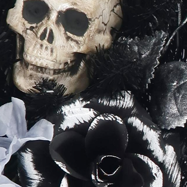 Halloween Skull Silk Rose Spider Simulation Garland Decorative Flower