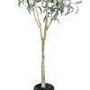 Artificial 47inch Eucalyptus Tree in Black Pot, Realistic Silk Potted Floor Plant Eucalyptus Plant for Home Decor Indoor