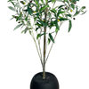 60inches Fake Plastic Olive Tree , Pre Potted Faux Greenry Plant for Home Decor
