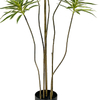 Artificial Dracaena Reflexa Plants for Indoor & Outdoor with Pot (63inch)