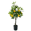 Artificial Potted Lemon Tree - Lifelike Home Or Office Decor - Premium Faux Potted Tree 