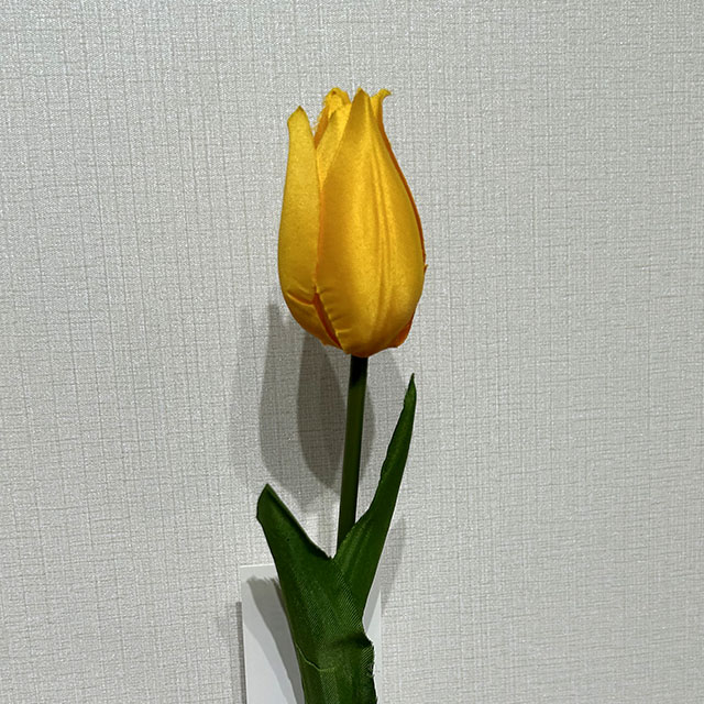 Artificial Bright Golden Yellow Tulip Stem