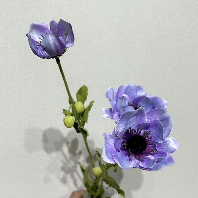 Artificial Lavender Anemone Stem