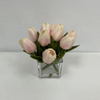 Artificial Blush Pink Tulip Stem Bundle