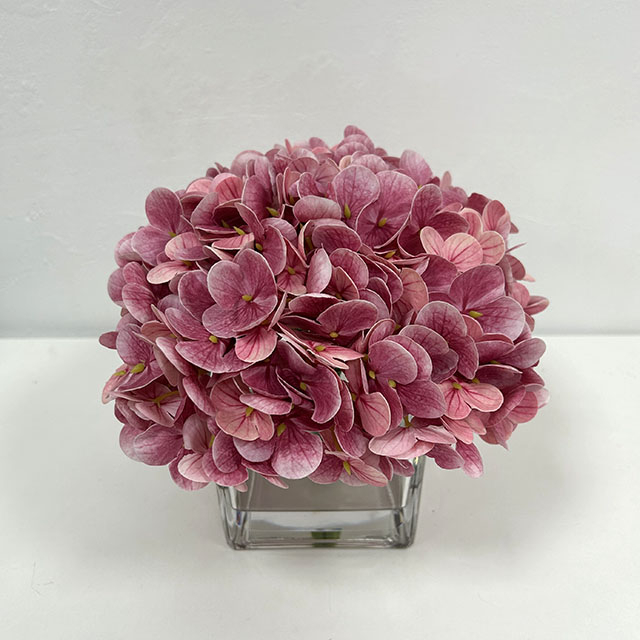 Artificial Deep Blush Pink Hydrangea Stem Bundle
