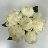Artificial Cream White Peony Stem Bundle