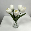 Artificial Pure White Tulip Stem Bundle