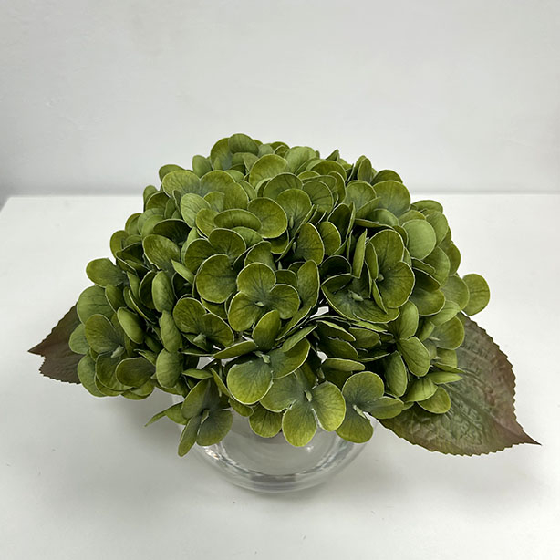 Artificial Vintage Olive Green Hydrangea Stem Bundle