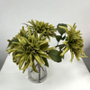 Artificial Vintage Olive Green Spider Dahlia Stem Bundle