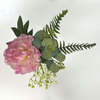 Artificial Flower Stem Pink Peony Mixed Greenery