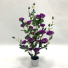 Artificial Flowering Tree (Faux Rose Tree / Topiary Rose Tree with Lifelike Blooms)