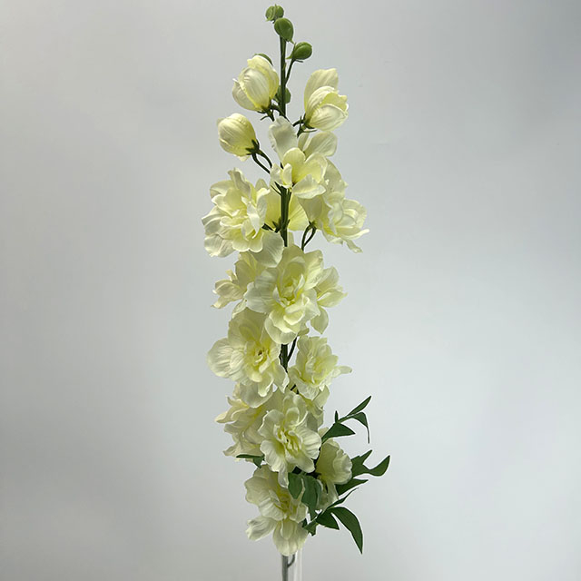 Creamy White Artificial Delphinium Stem