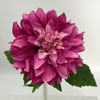 Single Head Artificial Dahlia, Deep Magenta Pink Gradient