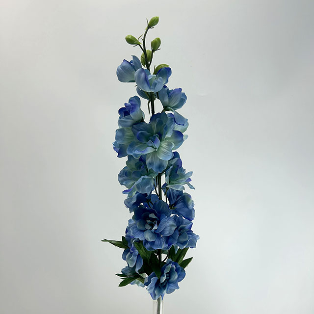 Artificial Delphinium Stem, Sky Blue Gradient