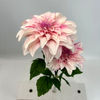 Artificial Soft Blush Pink with Creamy White Gradient Dahlia Flower