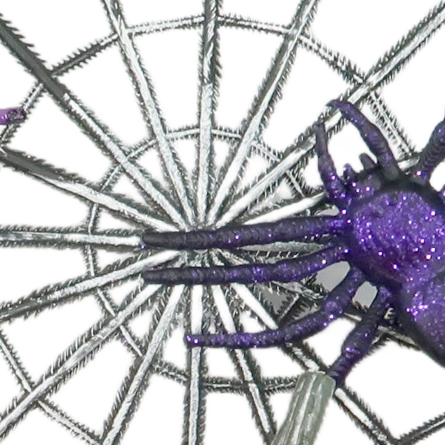 Faux 20inch Halloween Wreath with Spider Skull and Haunted House Thanksgiving Holiday Decoration