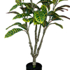 Artificial 59inch Tree Faux Croton Tree Colorful Leaves Faux Plant Artificial Croton Plant Potted Fake Plants 