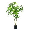 Artificial 47inch Fortune Tree Fake Tree Indoor Floor Tree Black Plastic Pot