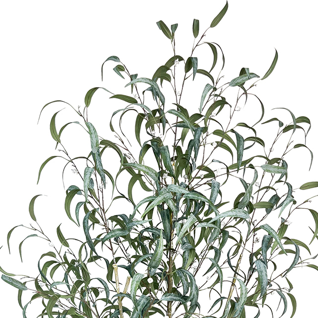 Artificial 47inch Eucalyptus Tree in Black Pot, Realistic Silk Potted Floor Plant Eucalyptus Plant for Home Decor Indoor