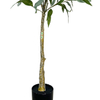 Artificial Eucalyptus Tree Realistic Potted Faux Eucalyptus Tree in Black Pot 47inch Porch 