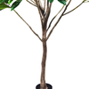 Artificial 83inch Plumeria Trees in Black Pot Real Touch Lifelike Hawaiian Foam Frangipani Flower for Wedding Party Decoration