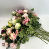 Mixed Artificial Garden Rose Bundle, Assorted Colors with Buds