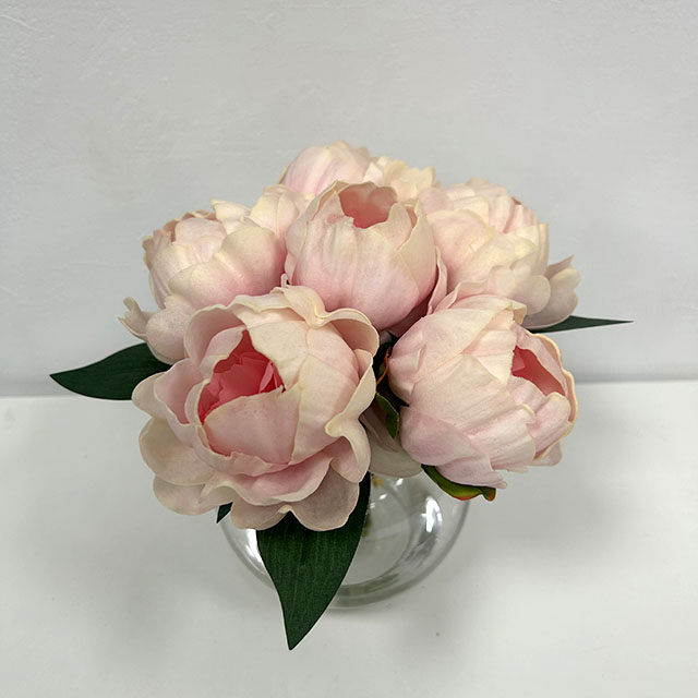 Artificial Blush Pink Peony Stem Bundle