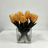 Artificial Warm Apricot Yellow Tulip Stem Bundle
