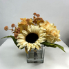 Artificial Flower Bouquet Vintage Sunflower Hydrangea
