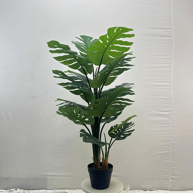 Artificial Philodendron Tree (Faux Monstera Deliciosa Tree with Iconic Split Leaves)