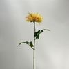 Artificial Warm Yellow with Blush Pink Accents Dahlia Flower
