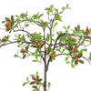 Artificial Orange-Leaved Tree in White Pot
