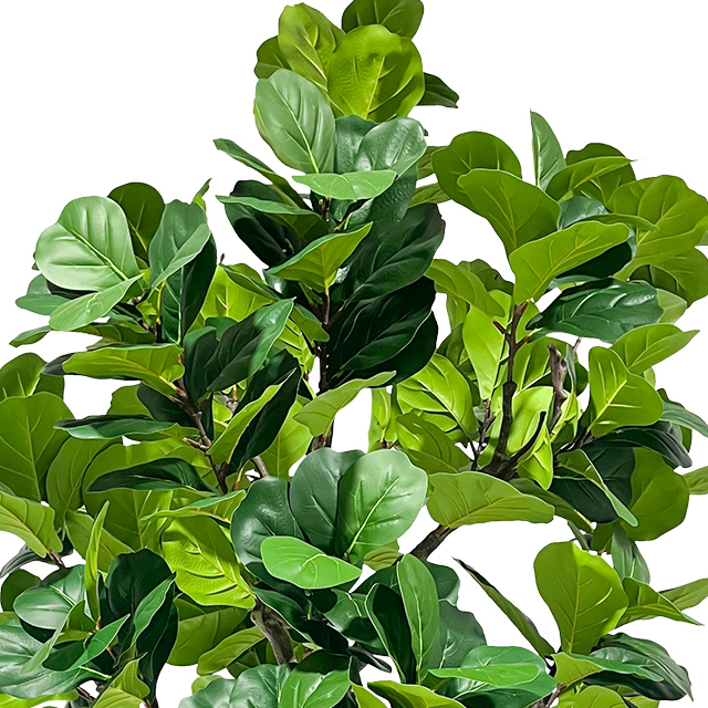 Faux Fiddle Leaf Fig Tree 59inch - Tall Green Silk Artificial Plant Potted Fake Fig Tree for Home Office Corner Decor Indoor