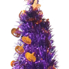Artificial 60-inch Halloween Golden Pumpkin Purple Tree Decoration - Party Setting Prop