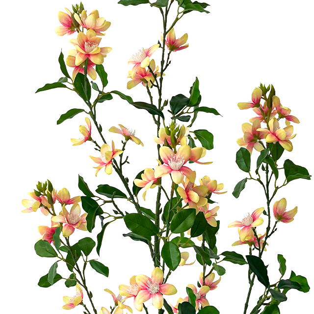 Artificial 35.4inch Gardenia Tree Fake Flower Plant with Green Leaves Imitation Flower Tree Suitable for Home Outdoor And Indoor Decoration