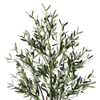 Artificial 71inch Olive Tree, Faux Plant in Pot, Faux Olive Branch and Fruit