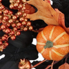Halloween 26 Inch Artificial Wreath Ornaments Front Door Window Hanging Decoration Pumpkin Maple Leaf