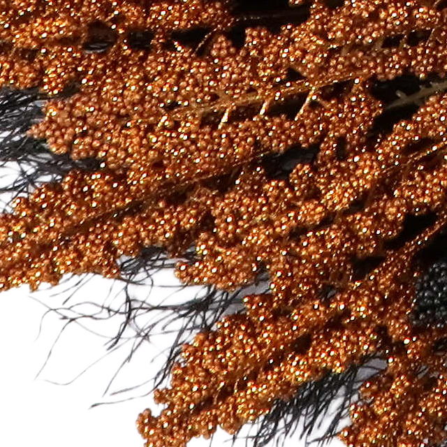 24 Inch Pre-Assembled Halloween Artificial Wreath Haunted Hill Farm Halloween Wreath