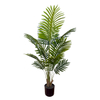Artificial 47.2-inch Palm Plant Features Real-touch Leaves And Adjustable Branches