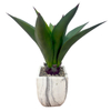 Artificial Agave Plant 23.6-inch Faux Agave Tree with Black Pot