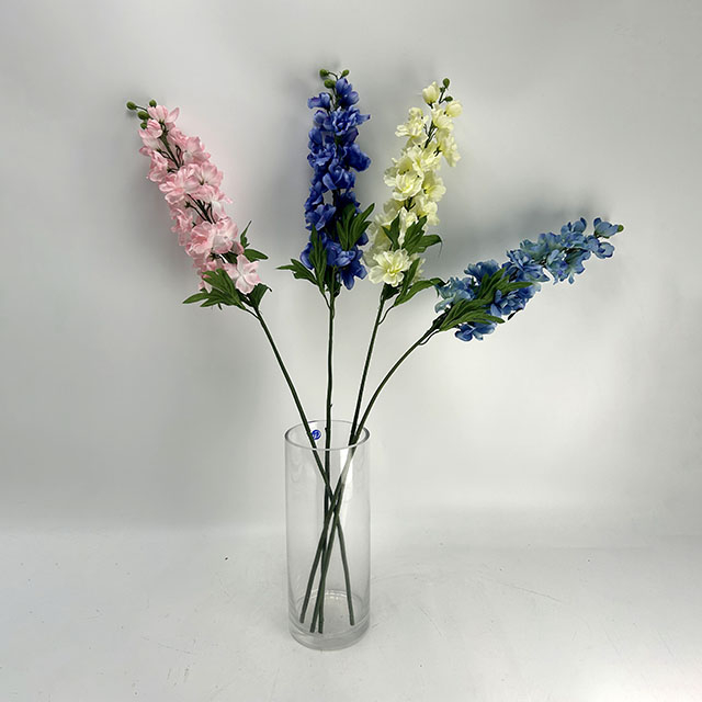 Mixed Artificial Delphinium (Larkspur) Bundle, Assorted Pastel Colors