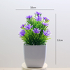Potted bloom (Multi-Color Mini Artificial Flower Potted Plant, 12cm Height)