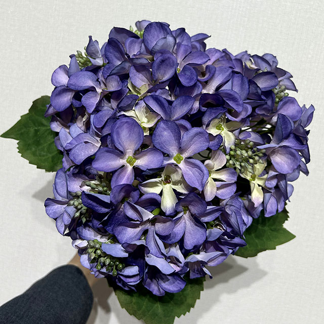 Artificial Lavender Purple Hydrangea Stem