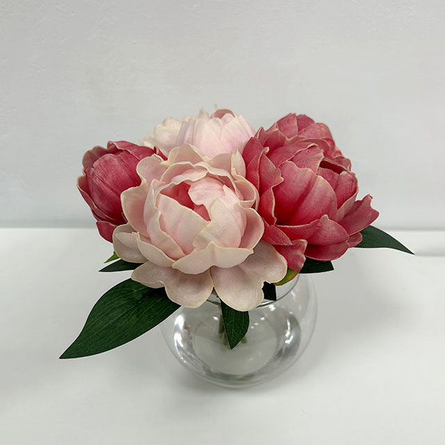 Artificial Mixed Pink Peony Stem Bundle