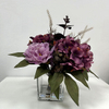 Artificial Mauve Purple Peony & Hydrangea Mixed Bouquet