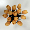 Artificial Warm Apricot Yellow Tulip Stem Bundle