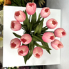 Artificial Blush Pink Real-Touch Tulip Stem Bundle