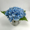 Artificial Real-Touch Sky Blue Hydrangea Stem Bundle