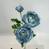 Single Stem Artificial Ranunculus, Dusty Blue
