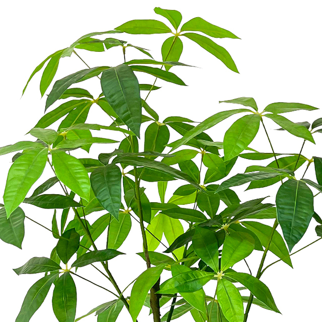 Artificial 47inch Fortune Tree Fake Tree Indoor Floor Tree Black Plastic Pot